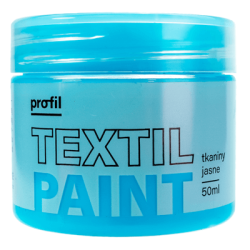 FARBA DO TKANIN JASNYCH PROFIL 50ML 348 BŁĘKIT JASNY