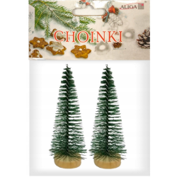 CHOINKA ZIELONA ALIGA 8CM 2 SZTUKI
