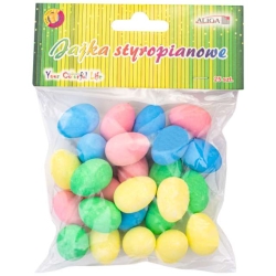 JAJKA STYROPIANOWE ALIGA KOLOROWE 25SZT