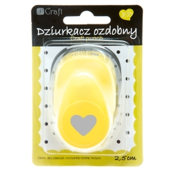 DZIURKACZ OZDOBNY DPCRAFT 2,5CM SRCE
