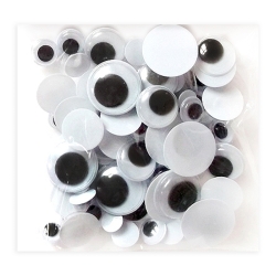 RUCHOME OCZKA DPCRAFT CZARNE MIX 75SZT