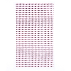 KRYSZTAŁKI SAMOPRZYLEPNE DPCRAFT 3MM 806SZT LIGHT PINK