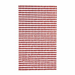 KRYSZTAŁKI SAMOPRZYLEPNE DPCRAFT 3MM 806SZT RED
