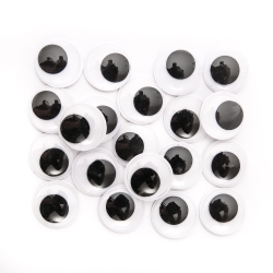 RUCHOME OCZKA SAMOPRZYLEPNE DPCRAFT 2CM 20SZT