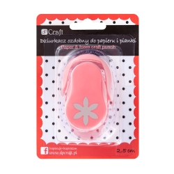 DZIURKACZ OZDOBNY DO PAPIERU I PIANKI DPCRAFT 2,5CM STOKROTKA