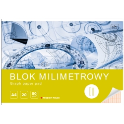 BLOK MILIMETROWY A4 20 KARTEK INTERDRUK