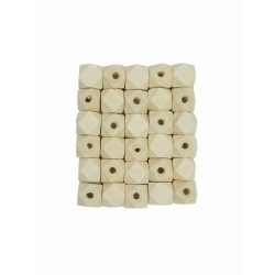 KORALIKI DREWNIANE ALIGA GEOMETRYCZNE 12MM 30SZT