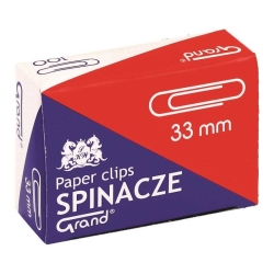SPINACZE BIUROWE GRAND R33MM 100 SZTUK