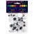 RUCHOME OCZKA SAMOPPRZYLEPNE DPCRAFT CZARNE MIX 75SZT